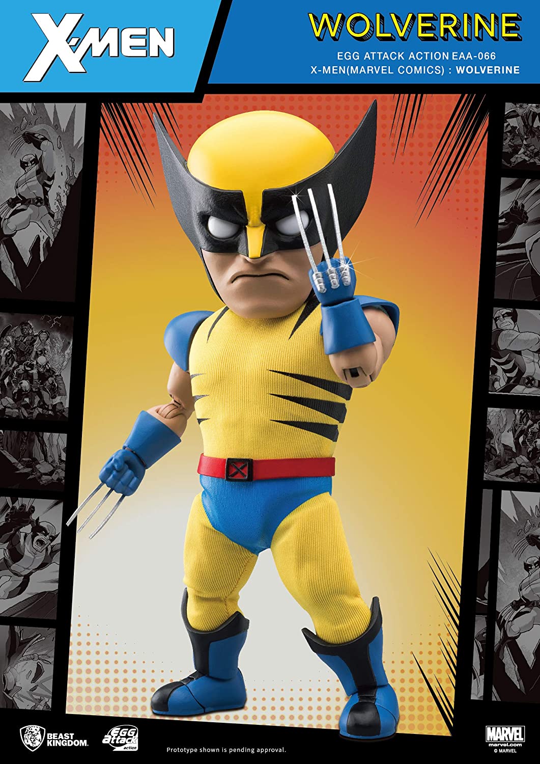 Beast Kingdom Egg Attack: Marvel Comics X-Men Wolverine - Action Figure - Image 2