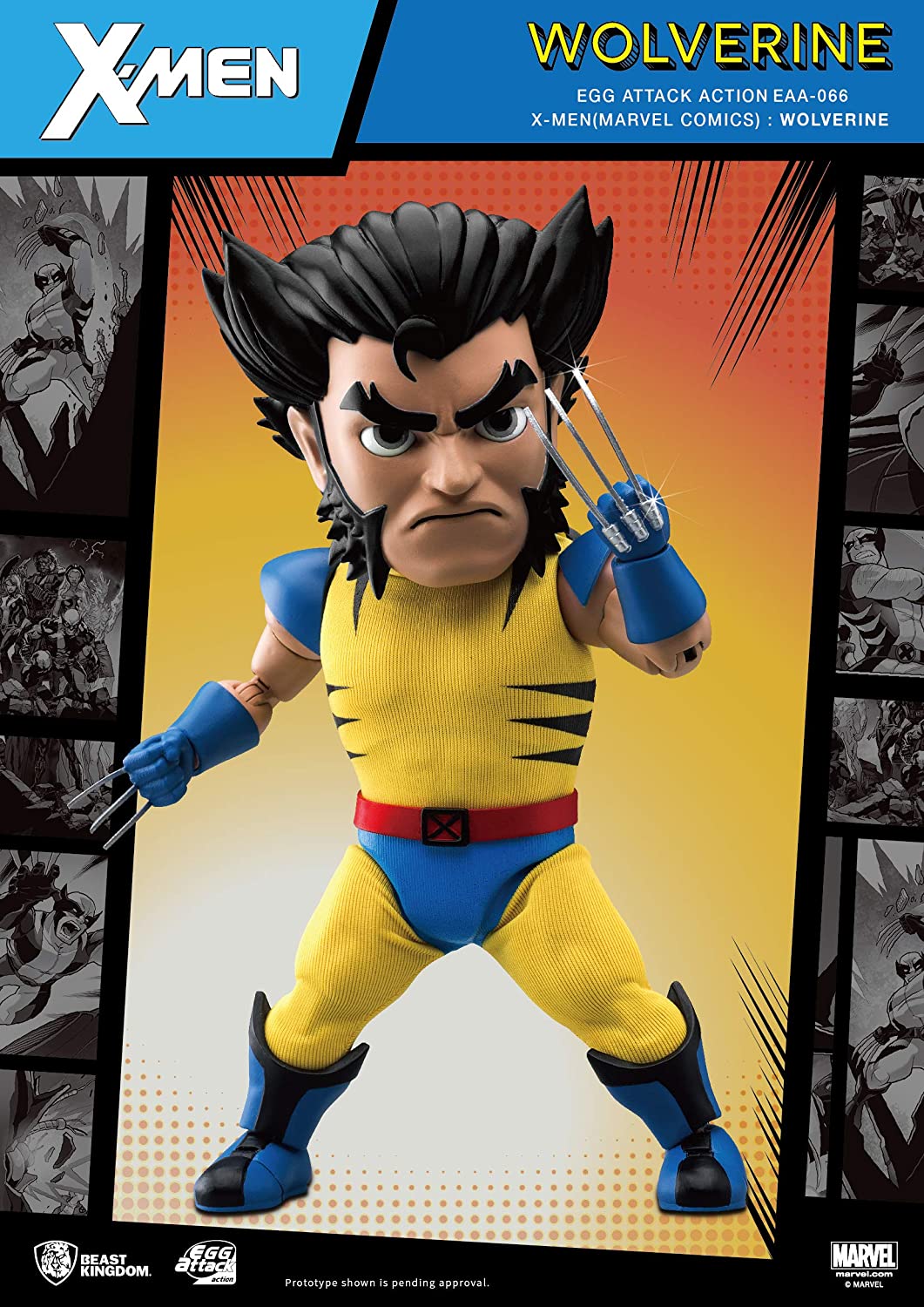 Beast Kingdom Egg Attack: Marvel Comics X-Men Wolverine - Action Figure - Image 3
