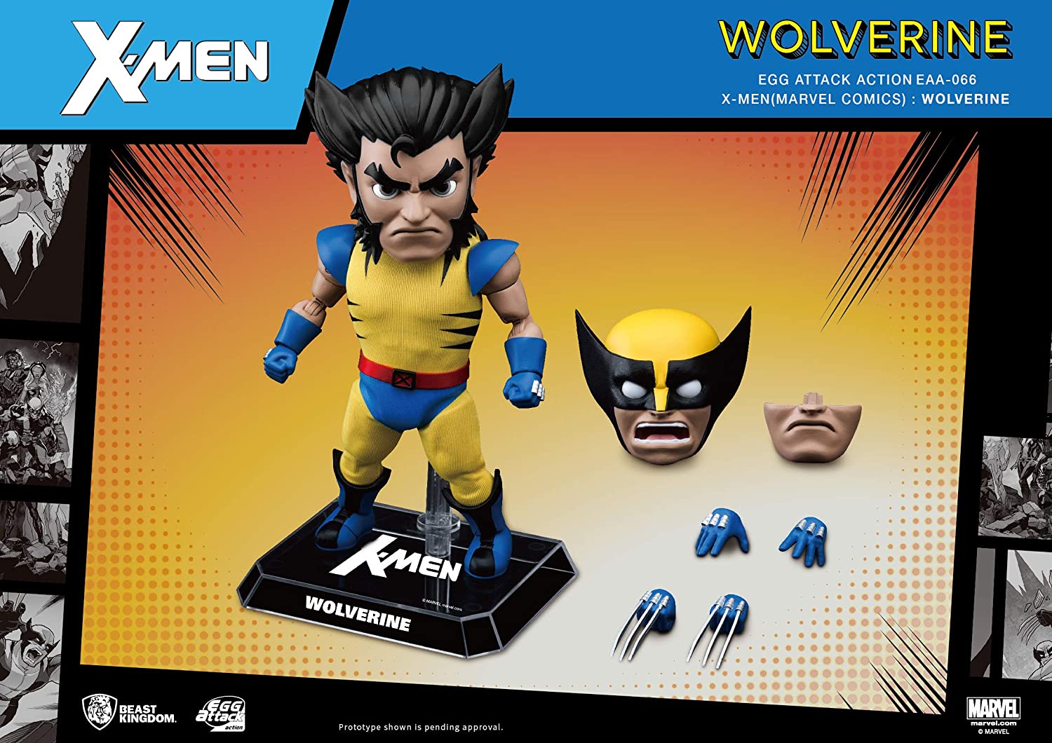 Beast Kingdom Egg Attack: Marvel Comics X-Men Wolverine - Action Figure - Image 4